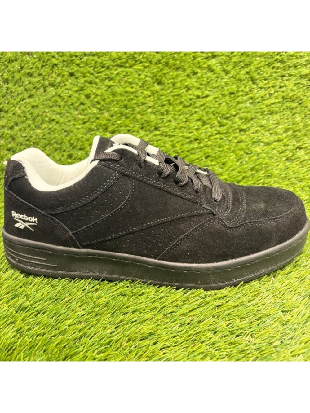Reebok Soyay Mens Size 11E Black White Composite Toe Safety Work Shoes Sneakers